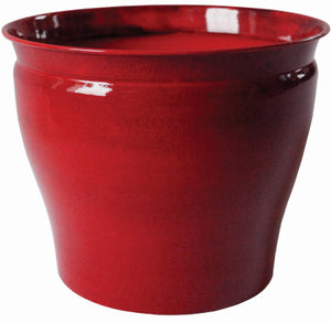 Avery Planter, Autumn Blaze Red Steel, 6-In.
