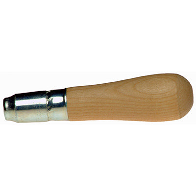 Tite Grip File Handle, Screw-On, Birch, 5-In.