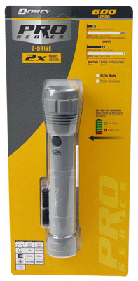 LED Flashlight, Runs on 2/4/6 AAA Batteries