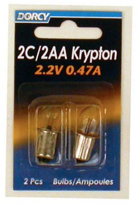 2-Pack 2C/2 'AA' Kpr104 Krypton Bulb