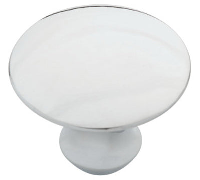 Cabinet Knob, Sweepy, Polished Chrome, 1.25-In.