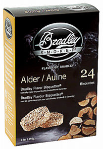 Bisquettes For Use In Bradley Smokers, Alder Wood, 24-Pk.