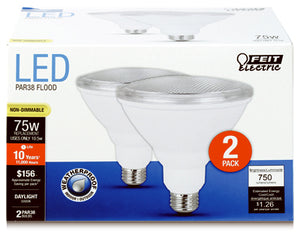 LED Light Bulbs, Par38, 10.5-Watts, 750-Lumens, 2-Pk.