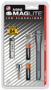 LED Mini Flashlight, 111 Lumens, Gray