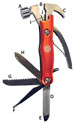 Hammer Beast Multi-Tool, Orange