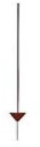 Electric Fence Post, Round, Steel, .343 x 48-In.