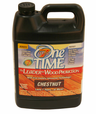 Wood Preservative Stain & Sealer, Chestnut Honey Finish, 1-Gallon