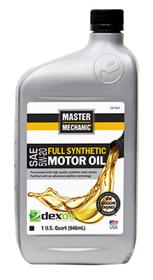 Full Synthetic Engine Oil, 0W-20, 1-Qt.