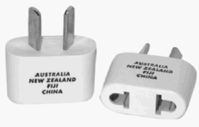 International Plug Adapter For China, Australia, Figi & New Zealand.