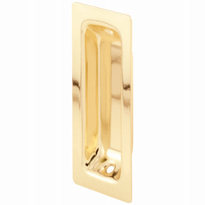 Brass-Plated Steel Pocket Door Pull Handle