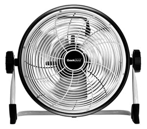 Rechargeable Desk Fan, High-Velocity, 12-In.