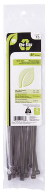 Cable Ties, Recycled, 8-In., 15-Pk.