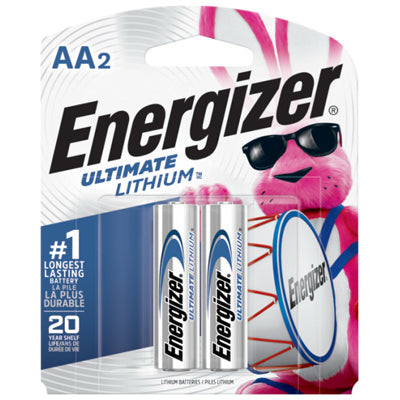 Ultimate Lithium Batteries, AA, 2-Pk.