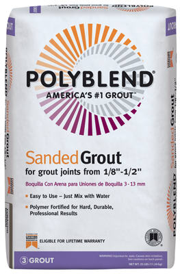25-Lb. Natural Gray Sanded Polyblend Grout