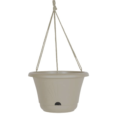 Lucca Hanging Basket, Self-Watering, Terra Cotta Plastic, 13-In.