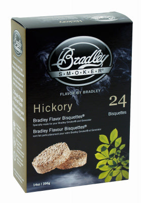 Bisquettes For Use In Bradley Smokers, Hickory Wood, 24-Pk.