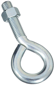 Eye Bolt With Hex Nut, Zinc, 1 x 8-In.