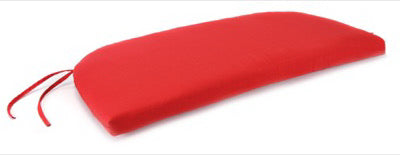 Uptown Bench Cushion, Red, 18.5 x 35-In.