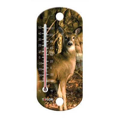 Thermometer, Deer, Suction Cup, 8-In.