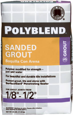 Sanded Grout, Bone, 25-Lbs.