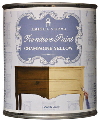 Transform Furniture Paint, Chalk Finish, Champagne Yellow, 32-oz.
