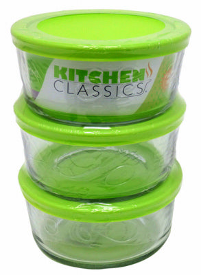 Food Storage Set, Tempered Glass, 6-Pc. Value Pack