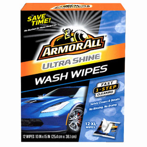 Wash Wipes, Ultra Shine, 12-Ct.