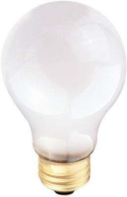 Rough Service Light Bulb, Frosted, 100-Watts