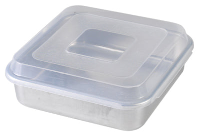 Cake Pan With Lid, Aluminum, 9 x 9-In. Square