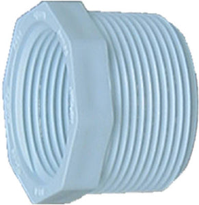 Schedule 40 PVC  Pipe Fittings, Threaded Bushing, 1/2-In. MIP x 3/8-In. FIP