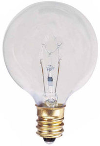 Globe Light Bulb, Clear, 25-Watts, 2-Pk.