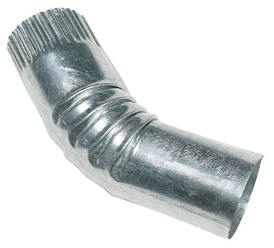 2-In. Plain Round Galvanized Elbow