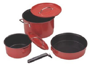 Cookware Set, Red, 6-Pc.