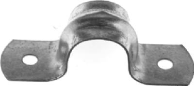 Conduit Fitting, Rigid/IMC Snap-On Steel Strap, 2-Hole, 3/4-In.