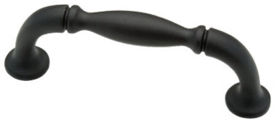 Cabinet Pull, Mission-Style, Flat Black, 2.5-In.