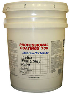 Good Interior/Exterior Latex Paint, Flat White, 5-Gallons