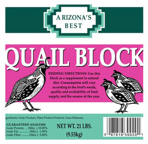 Quail Bird Seed Block, 21-Lbs.