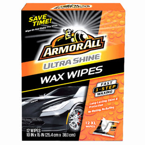 Ultra Shine Wax Wipes, 12-Ct.