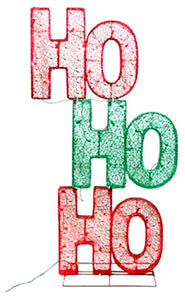 Christmas Inflatable 3-D Glittering "HoHoHo",, 48-In.