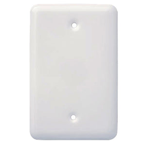 Single Blank Wall Plate, White