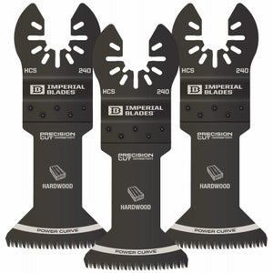 One Fit Japanese Tooth Storm Titanium Hardwood Blade, For Oscillating Tool, 1-3/4-In., 3-Pk.