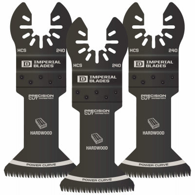 One Fit Japanese Tooth Storm Titanium Hardwood Blade, For Oscillating Tool, 1-3/4-In., 3-Pk.