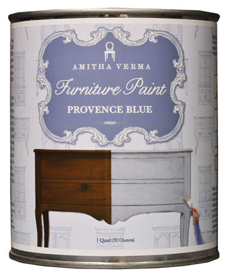 Chalk Finish Paint, Provence Blue, 1-Qt.