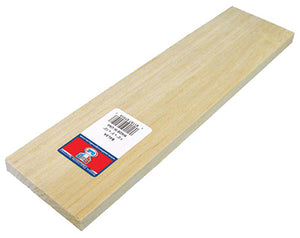 Balsa Wood, 1/16 x 4 x 36-In.