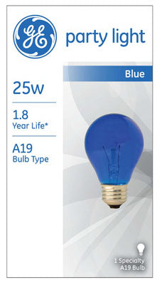 25-Watt Translucent Blue Party Bulb