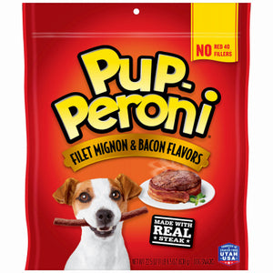 Filet Mignon/Bacon Dog Treats, 25-oz.