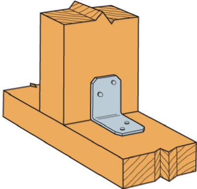 Right Angle Connector, 18-Ga. Steel