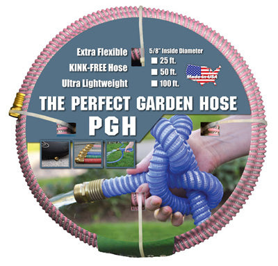 Perfect Garden Hose, Pink, 5/8-In. x 50-Ft.