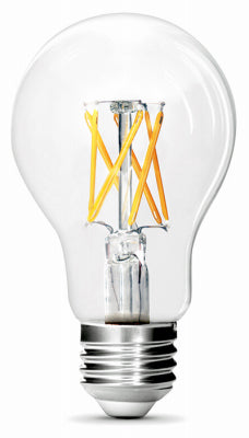 LED Light Bulbs, A19, Filament, Clear, Daylight, 810 Lumens, 9-Watts, 2-Pk.