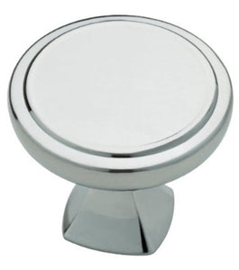 Cabinet Knob, Ashtyn Round, Polished Chrome, 1.25-In.